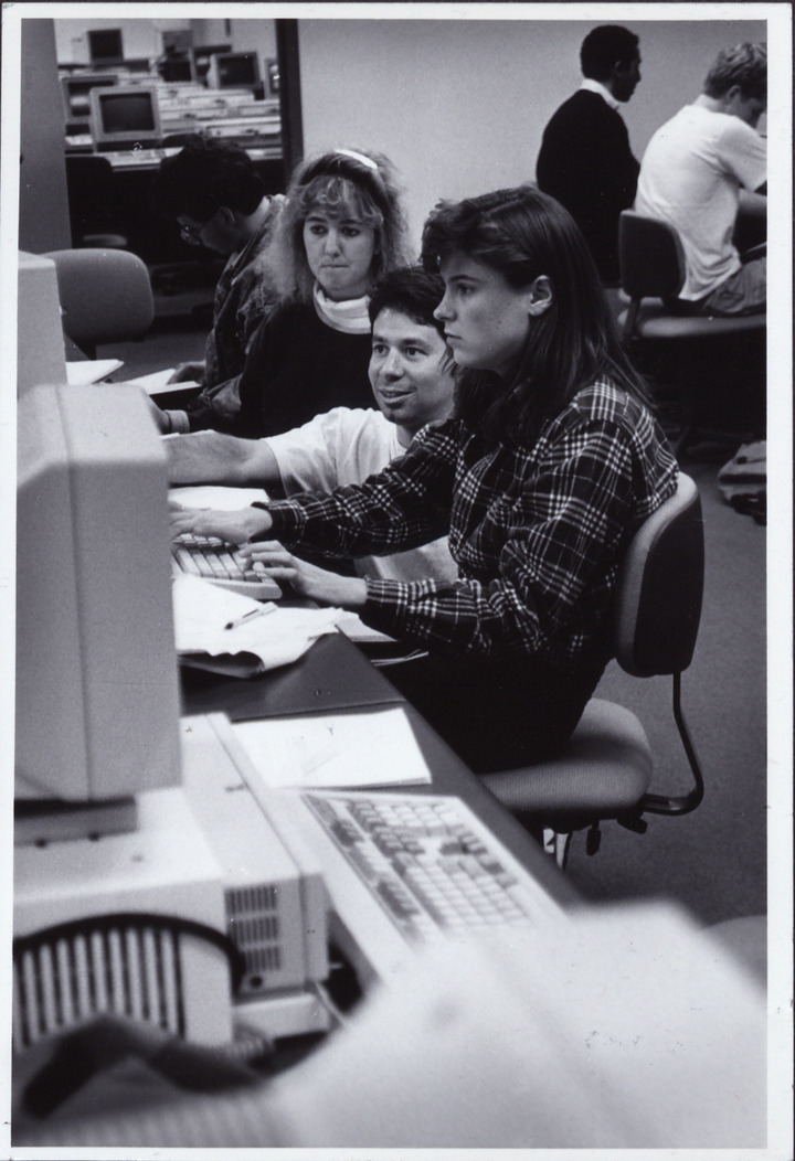 Students in Rauch Business Center Computer Lab | Lehigh Preserve
