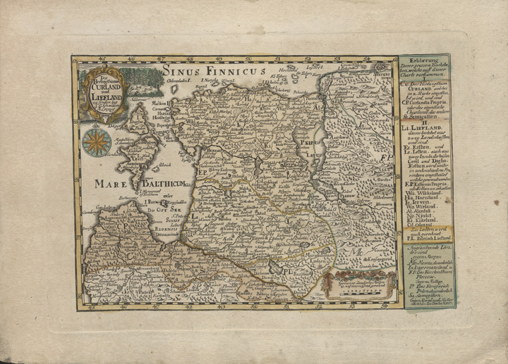 Curland und Liefland. J. G. Schreibern (this map is believed to be the ...