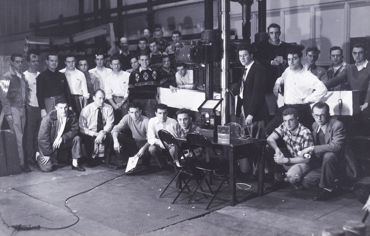 Civil Engineering Class Photograph in Fritz Laboratory | Lehigh Preserve