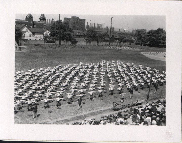 Group portrait / Taylor Stadium / ROTC | Lehigh Preserve